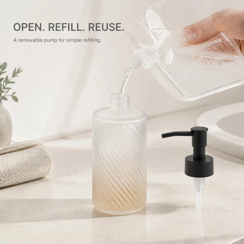 Glass Hand Soap Bottle high quality