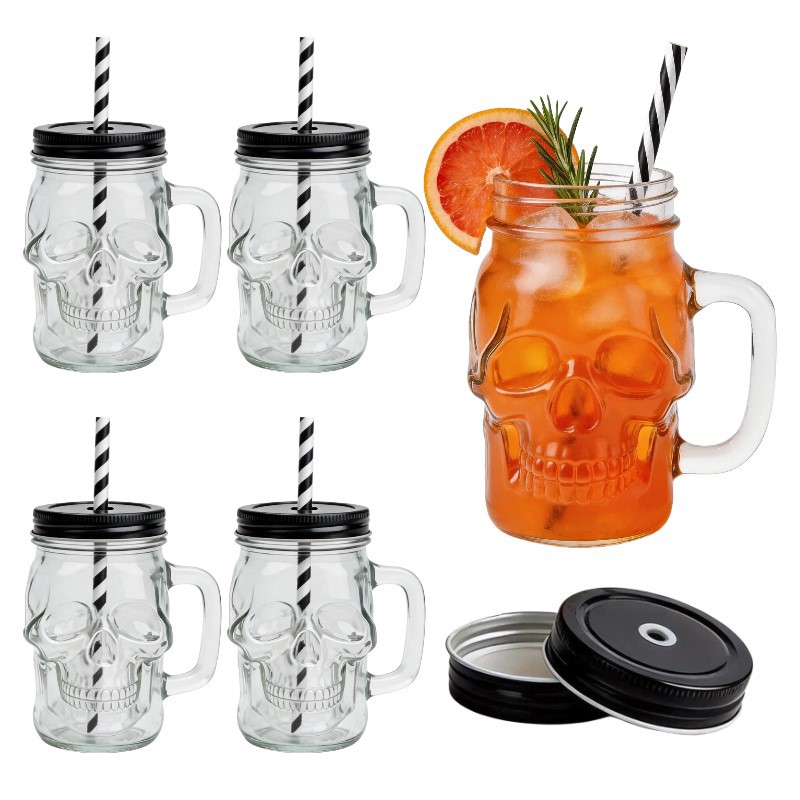 glass skull jar glass skull jar